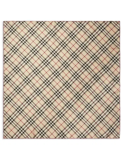 Burberry Silk Check Scarf Accessories