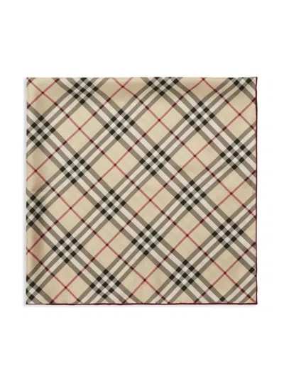 Burberry Silk Check Scarf Accessories