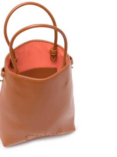 Shop Chloé Sense Micro Leather Bucket Bag