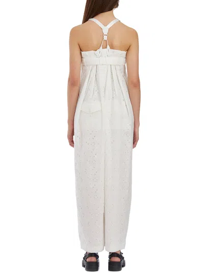 Comme Des Garçons Salopette With Embroidered Floreal