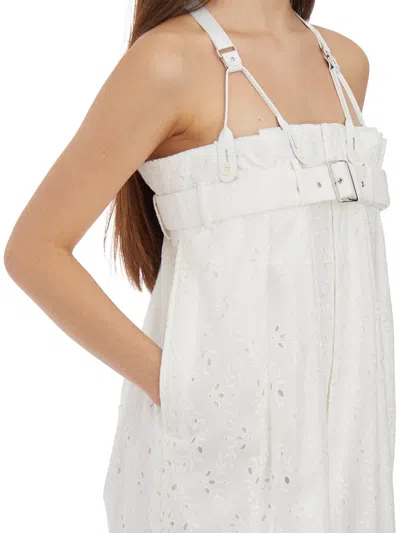 Comme Des Garçons Salopette With Embroidered Floreal