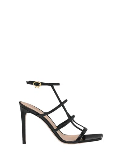 Gianvito Rossi Mondry 95 Caged Leather Sandals