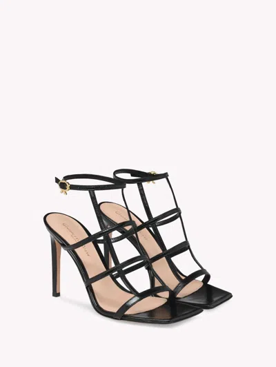 Gianvito Rossi Mondry 95 Caged Leather Sandals