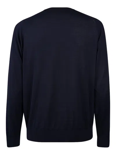 John Smedley Cotton Sweater In Blue