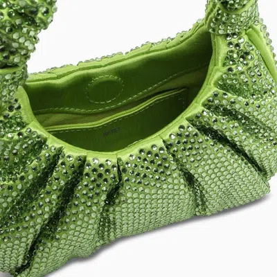 Jw Pei All-over Strass Satin Gabbi Mini Hobo Bag