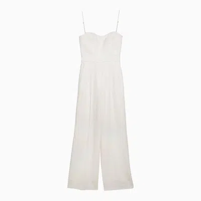 Margaux Lonnberg Margaux Lönnberg White Wool Blend Lauren Jumpsuit