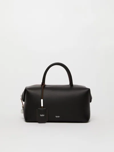 Max Mara Small Shiny Leather Satchel Bag