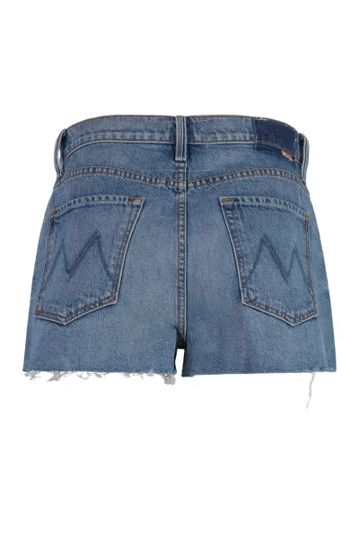 Mother The Dutchie Distressed Denim Shorts