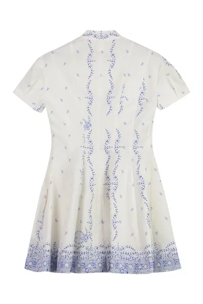 Philosophy Di Lorenzo Serafini Printed Short-sleeve A-line Mini Dress
