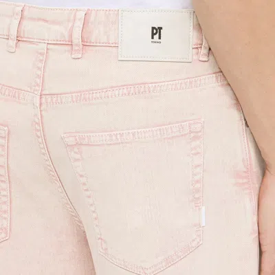 Pt01 Regular Pink Cotton Jeans