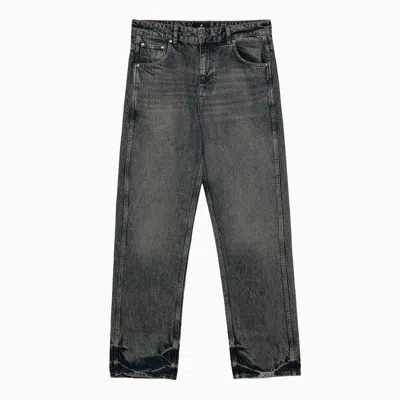 Represent R2 Embroidered Washed Jeans In Black