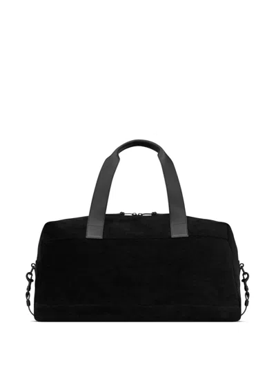 Saint Laurent Black Duffle Bag With Logo