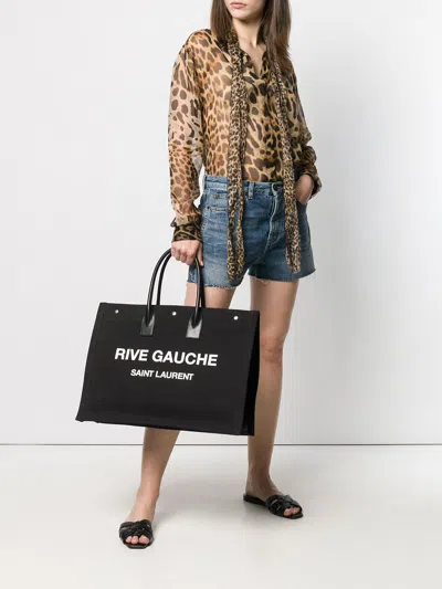 Saint Laurent Men's Rive Gauche Large Tote Bag