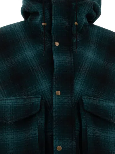 South2 West8 Cropped Dark Green Wool Jacket In Green