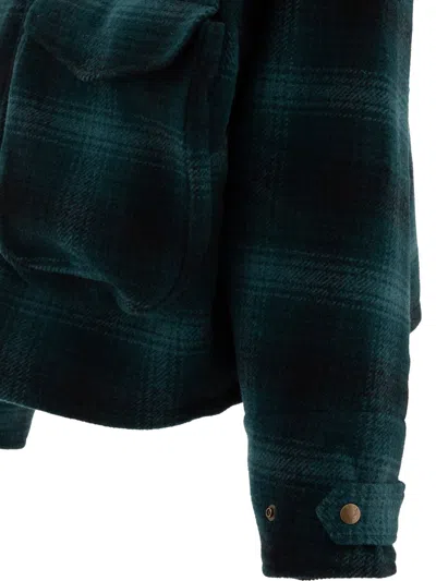 South2 West8 Cropped Dark Green Wool Jacket In Green