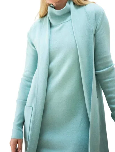 Burgess Sweaters Travel Coat In Teal In Blue