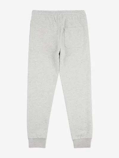 New Balance Boys Brush Back Stacked Logo Joggers In Grey
