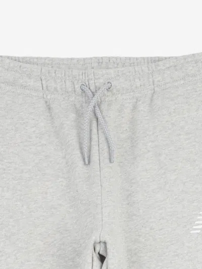 New Balance Boys Brush Back Stacked Logo Joggers In Grey