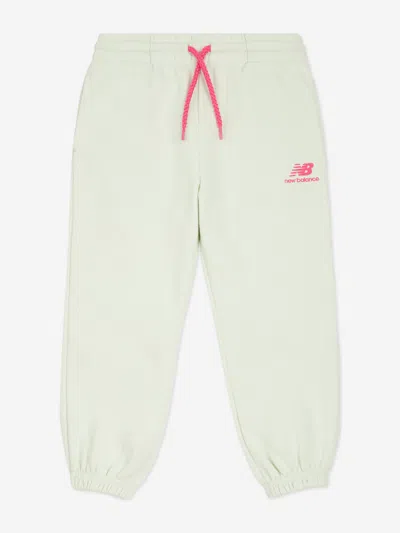 New Balance Girls T-shirt And Tracksuit Set In Green