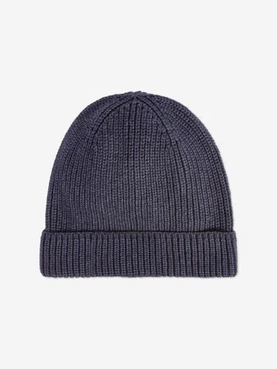 Off-white Kids Bookish Beanie Hat In Blue