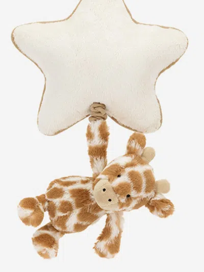 Jellycat Bashful Giraffe Musical Pull In Brown