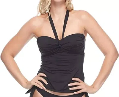 Skye Sulawesi Amelia Tankini Top In Black In Black