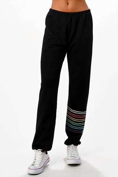 Dance & Marvel High Rise Joggers In Black In Black