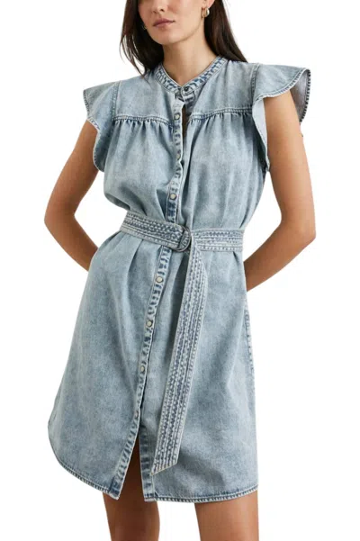 Rails Letta Dress Faded Indigo In Green