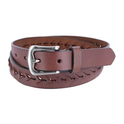 Toneka Women's Skinny Belt With Lace In Brown