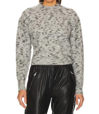 Isabel Marant Morena Sweater In White/black In Multi
