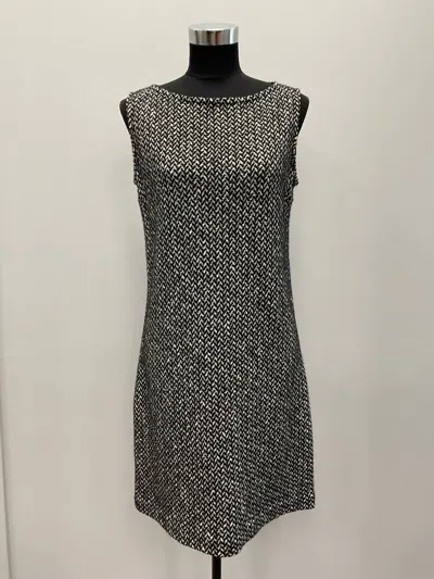 Circolo 1901 Sleeveless Dress In Black And White In Multi