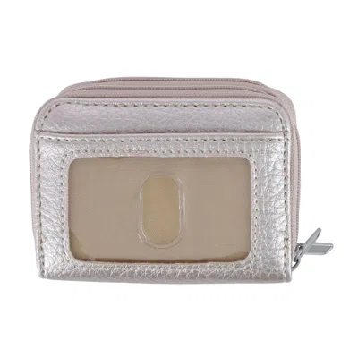 Buxton Women's Solid Colored Pebbled Multi Card Wizard In Gold