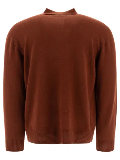 Undercover Brown Wool-cashmere Blend Cardigan In Brown