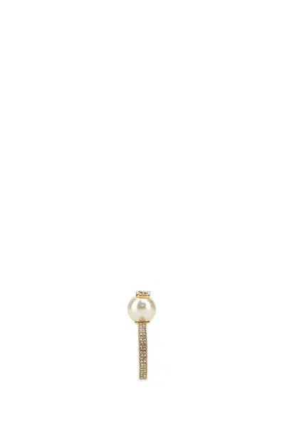 Valentino Garavani Women Gold Metal Vlogo Signature Ring In Gold