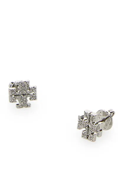 Shop Tory Burch Earrings In Silver