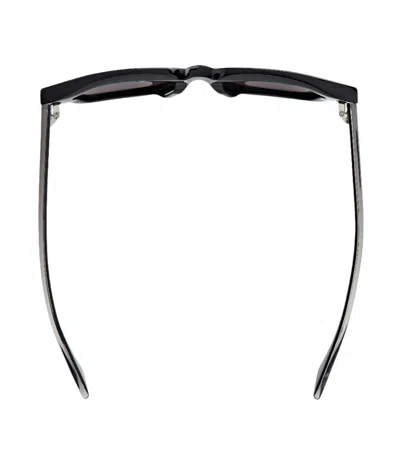 Bottega Veneta Logo-plaque Square-frame Sunglasses In Black/grey