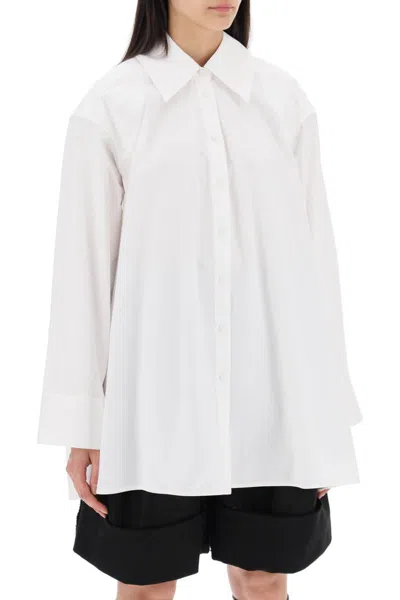 Jil Sander "oversized Shirt With Double In White
