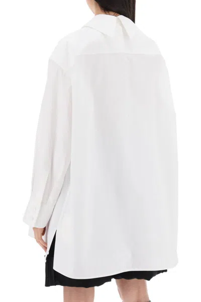 Jil Sander "oversized Shirt With Double In White