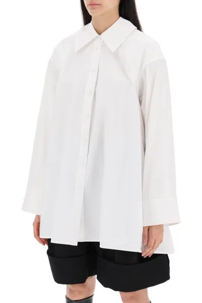 Jil Sander "oversized Shirt With Double In White