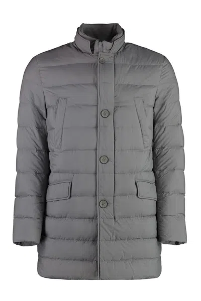 Herno Men's Techno-nylon Down Jacket In Gray