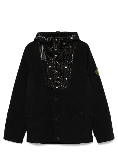 Stone Island Men's Techno Fabric Jacket In Black