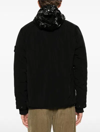 Stone Island Men's Techno Fabric Jacket In Black