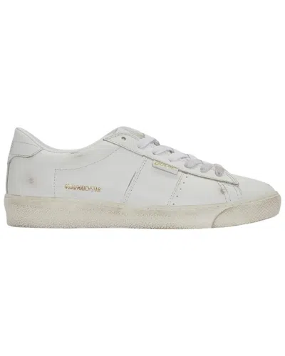 Golden Goose 20mm Matchstar Shiny Leather Sneakers In White
