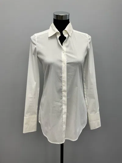 Jordan Louis Savile Cotton Stretch Shirt In White In White