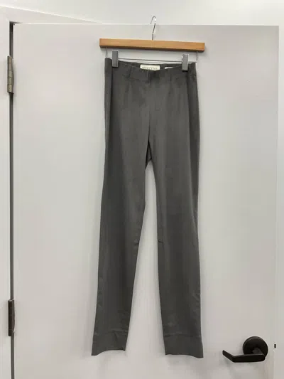 Seductive Grey Tapered Sabrina Velour Pant In Grey