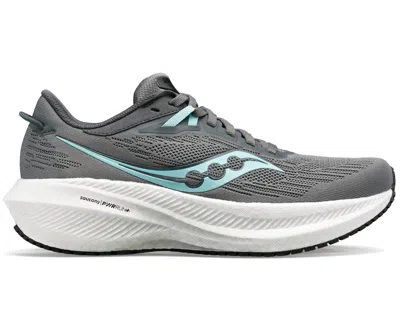 Saucony Women's Triumph 21 In Gravel/black In Multi