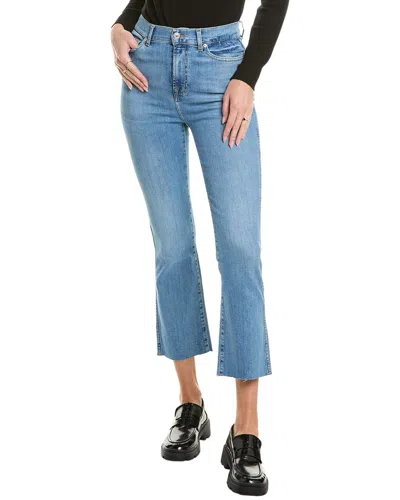 7 For All Mankind High-waist Autumn Slim Kick Jean In Blue