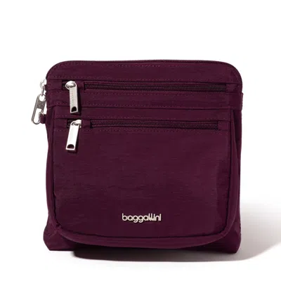 Baggallini Securtex Anti-theft Crossbody Bag In Red