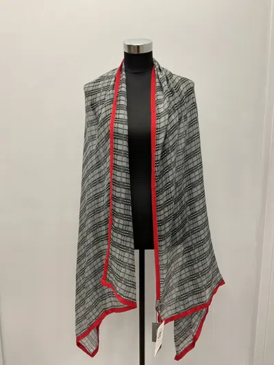 Jitni Grey Cashmere Scarf In Grey