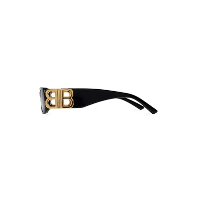 Balenciaga Dynasty Rectangle Sunglasses In Black